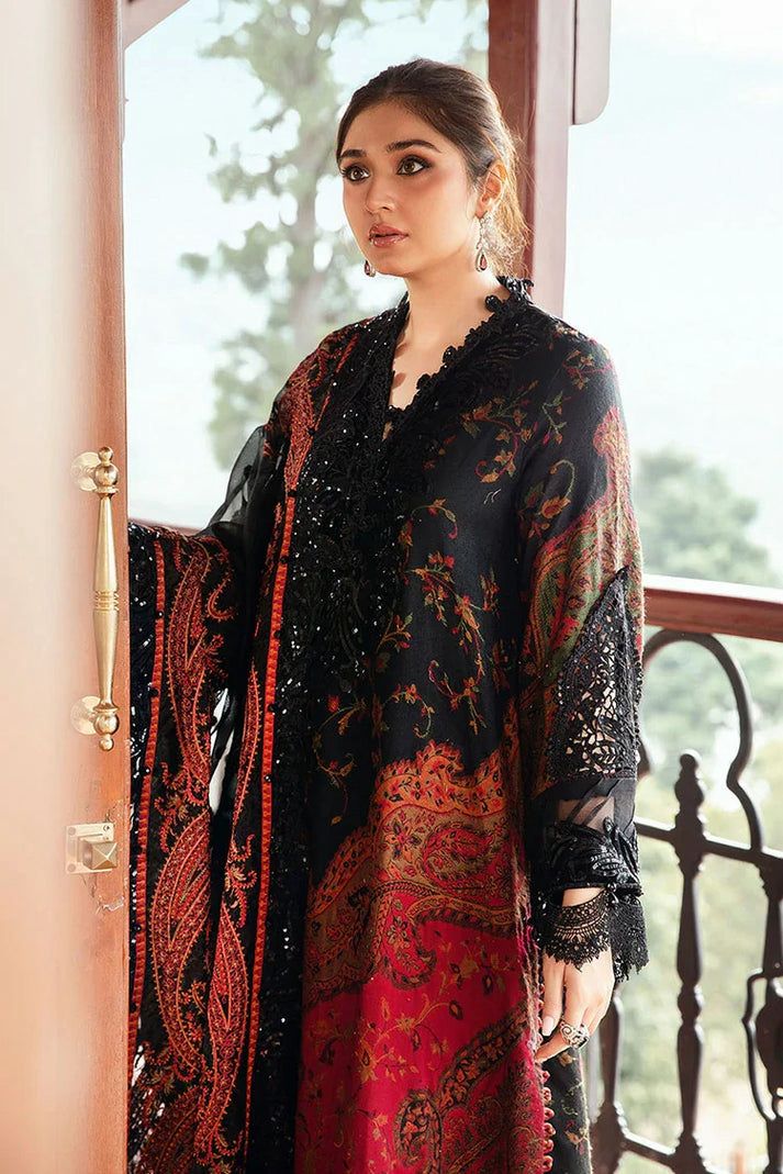 Emerald Green Embroidered Lawn Suit – 3 Piece Unstitched